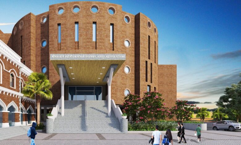 Nagpur Town Hall redevelopment using Ballarpur teak wood heritage project
