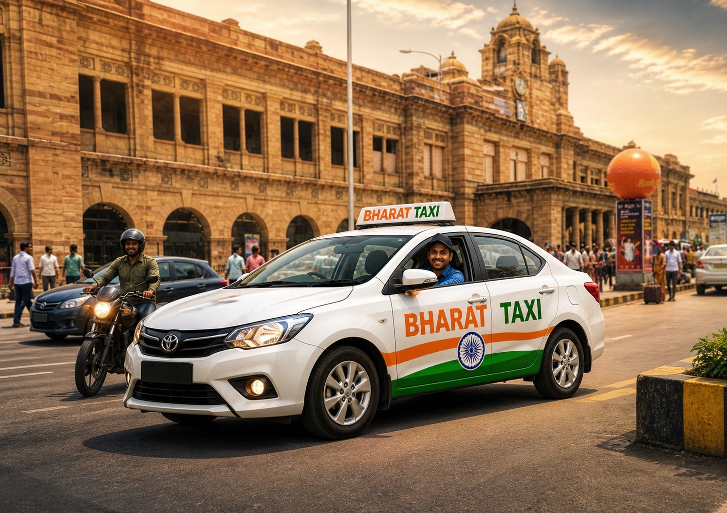 BharatCabs begins cab aggregator operations at Nagpur Railway Station west gate from May 1 2026 — 60 vehicles deployed for last-mile connectivity
