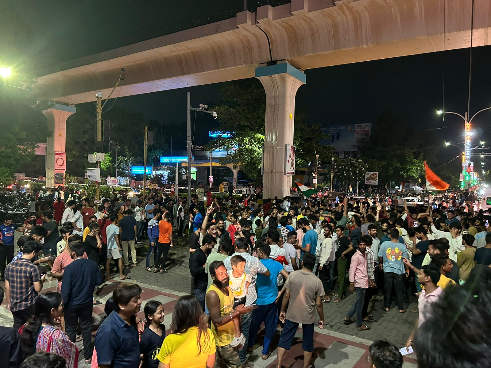 Celebrations in Nagpur after India wins T20 World Cup 2024.