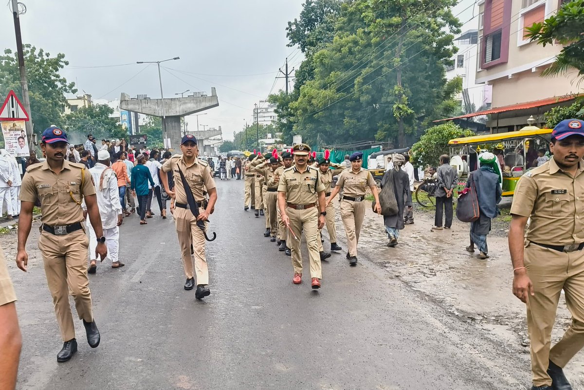 Nagpur City Police preparing for festival security amidst social and political challenges.