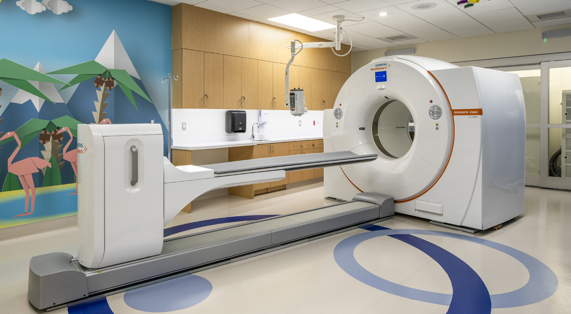 Illustration of a Nuclear Medicine Department with advanced imaging technology at GMCH, Nagpur.