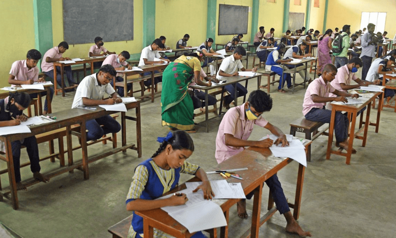 Students celebrating after passing exams with new reduced passing marks in Maharashtra.