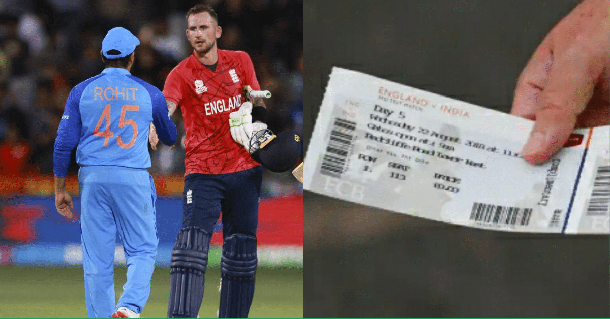 Fans cheering at a cricket stadium during the India vs England match. | Nagpur