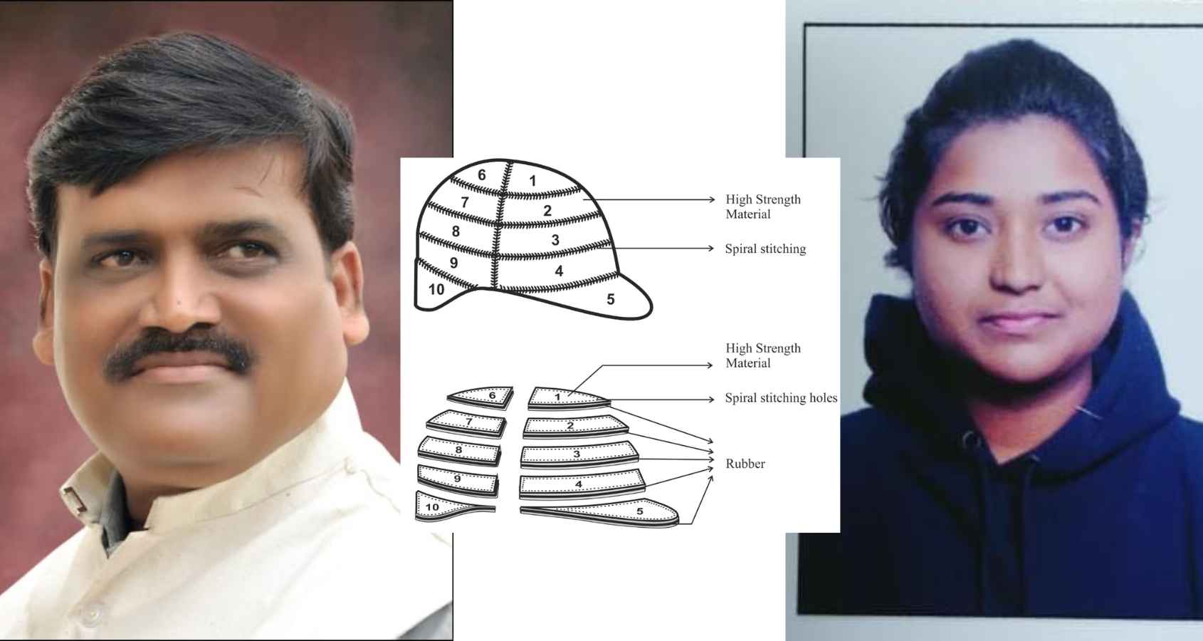 Foldable helmet designed for convenience and safety by Dr. Sanjay Dhoble and Aditi Deshmukh.