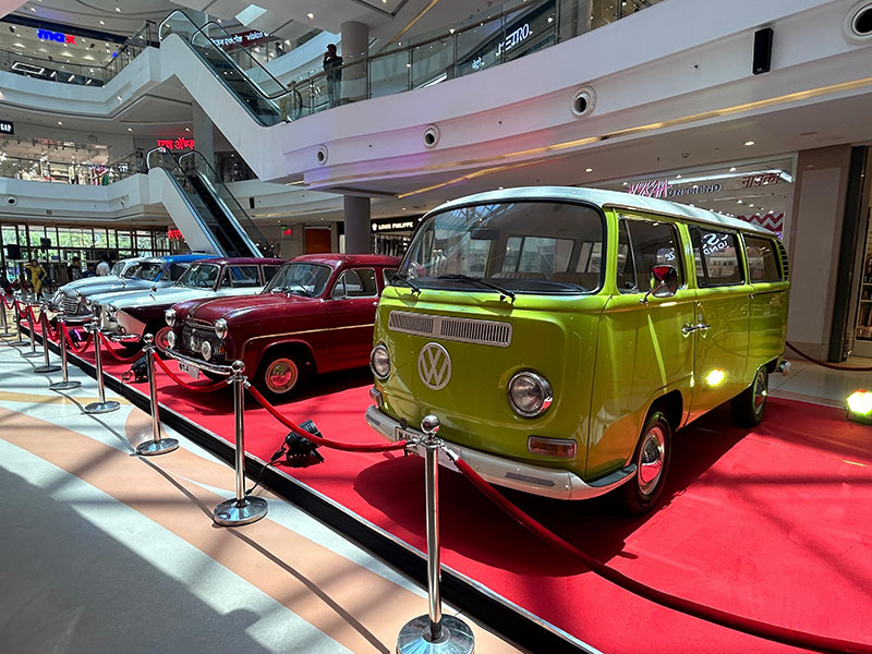 Vintage Car Exhibition at Raman Science Centre showcasing classic cars