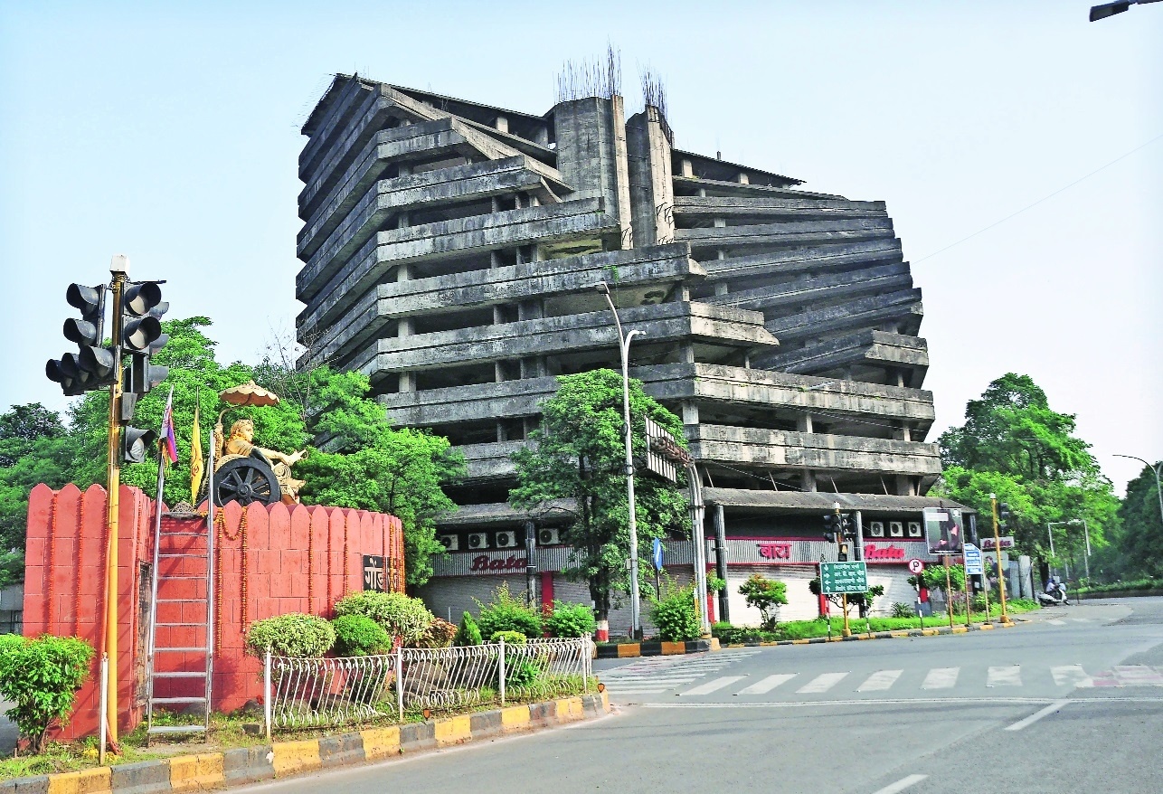 Abandoned Poonam Tower facing Vidhan Bhavan in Nagpur | Poonam Tower Nagpur, Vidhan Bhavan expansion