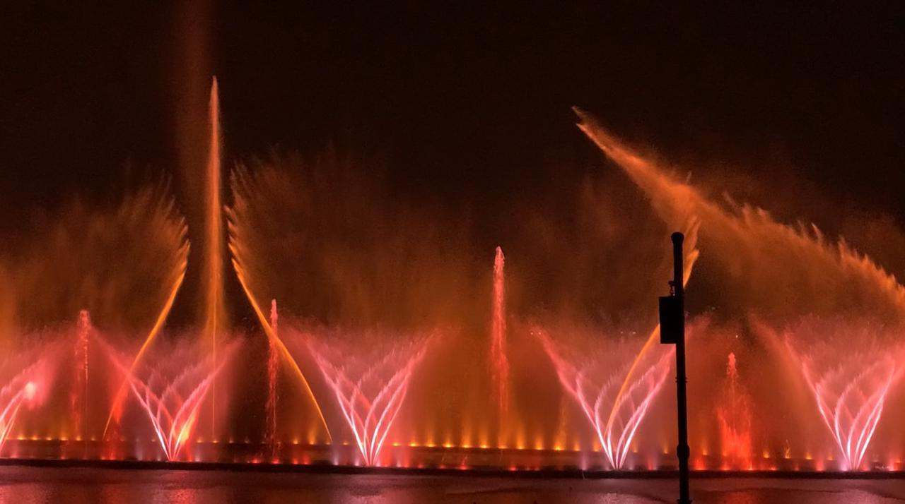 Futala Fountain Project Nagpur under construction near Futala Lake