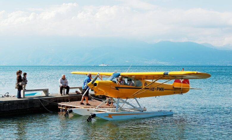 Seaplane taking off over water near Nagpur representing India’s emerging aviation ecosystem