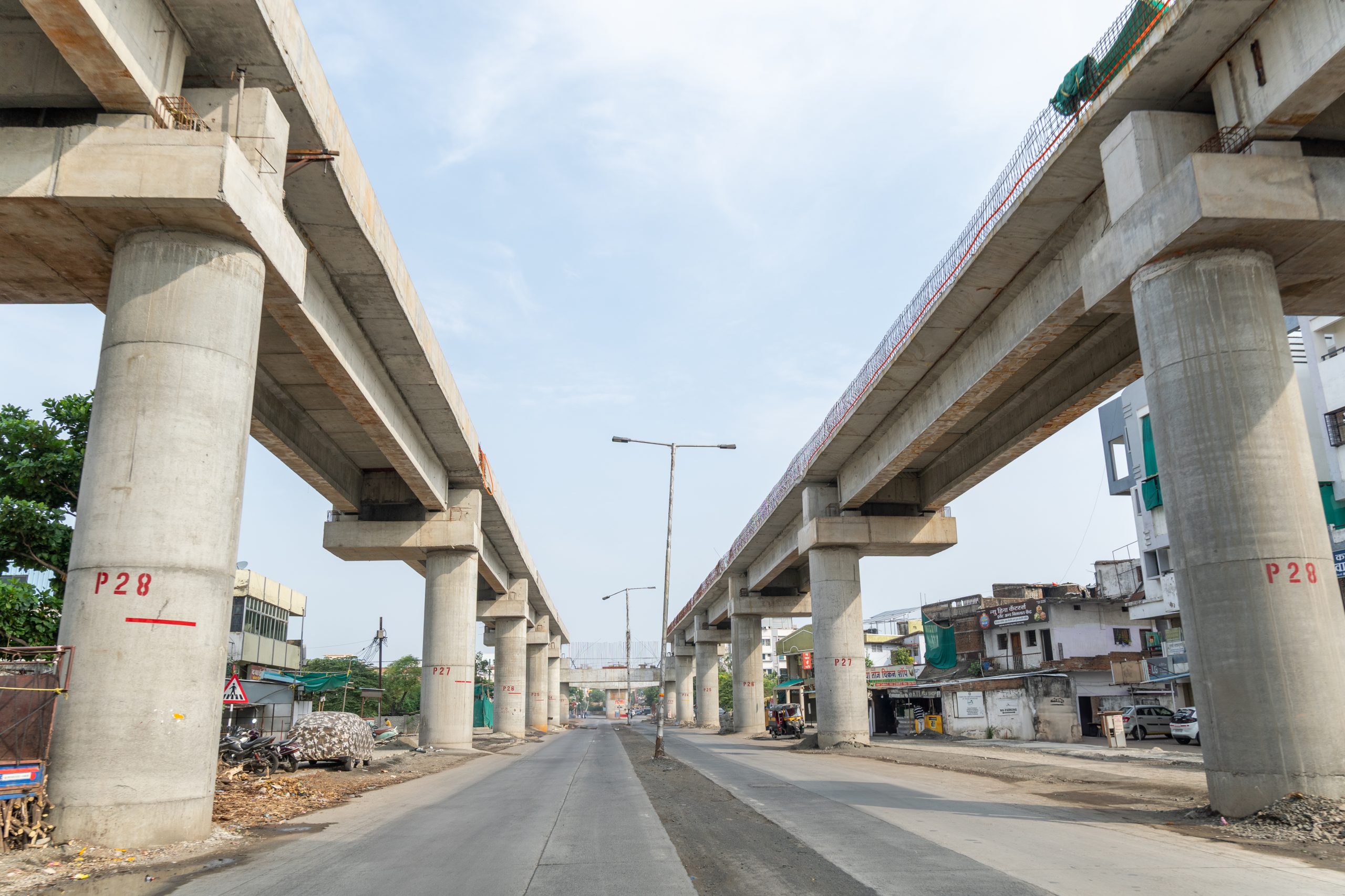 Indora Dighori flyover Nagpur aerial view