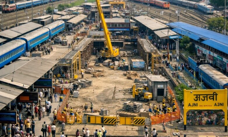 Nagpur railway station platform 2 closure trains diverted to Ajni station
