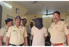 Nagpur NGO case arrest image, Riyaz Fazil Qazi police custody, Nagpur crime investigation scene, NGO abuse protest Nagpur