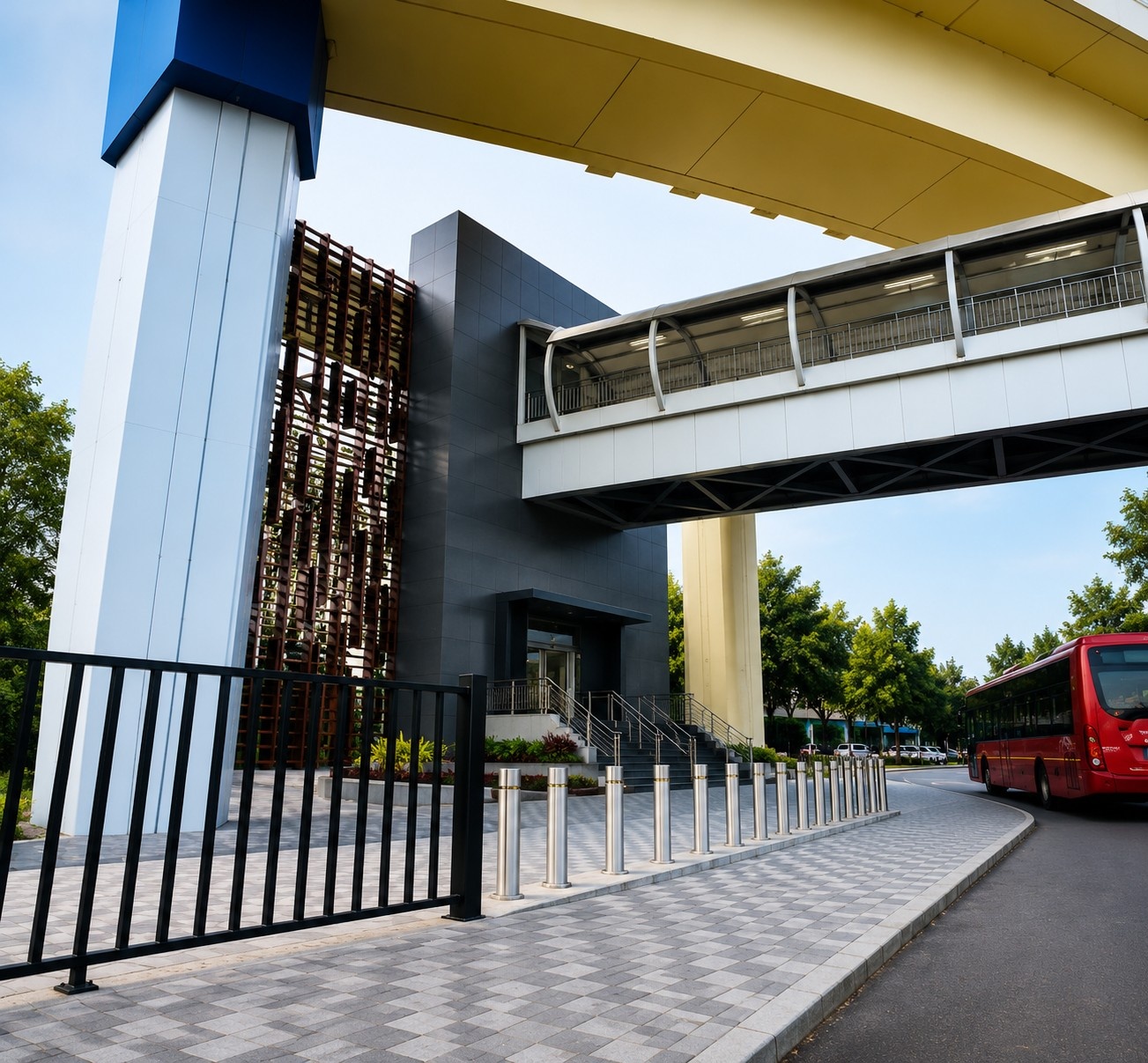 Cotton Market Metro skywalk 120 metre foot over bridge CMRS inspection June opening Nagpur MahaMetro 2026