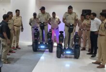 Nagpur City Police Segway self-balancing electric scooter smart patrolling markets crowded areas 2026