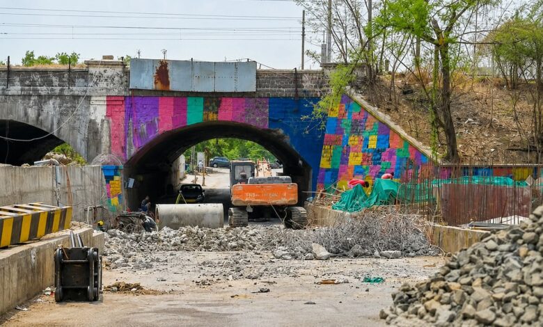 PWD 9 crore project Narendra Nagar Railway Underbridge waterlogging flood control Nagpur monsoon 2026