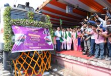 Nitin Gadkari flags off Nagpur Madgaon special train Platform 8 Nagpur Railway Station May 16 2026