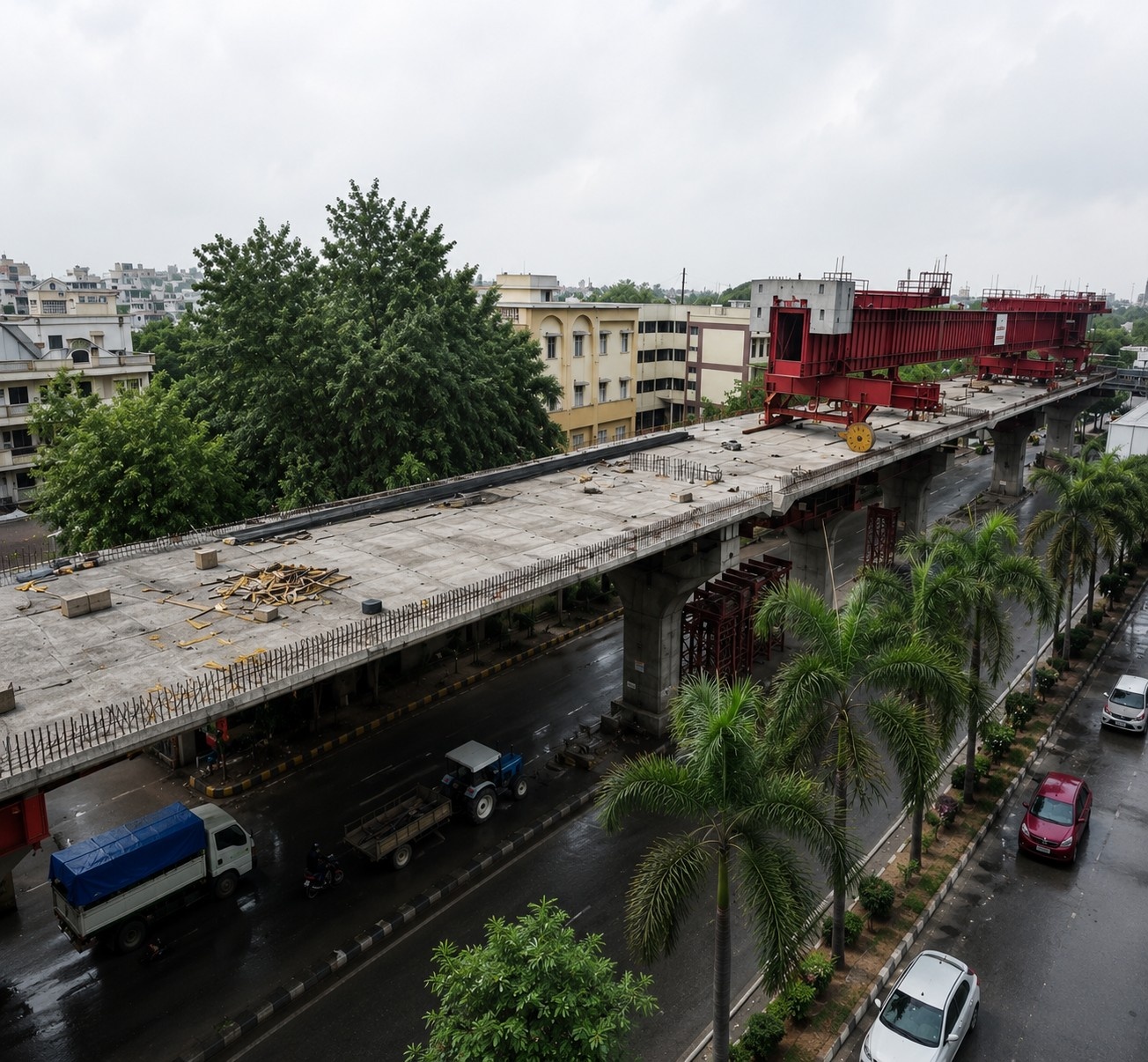 Jagnade Square flyover Nagpur MRIDC MahaRail two deadlines missed central merger incomplete 2026