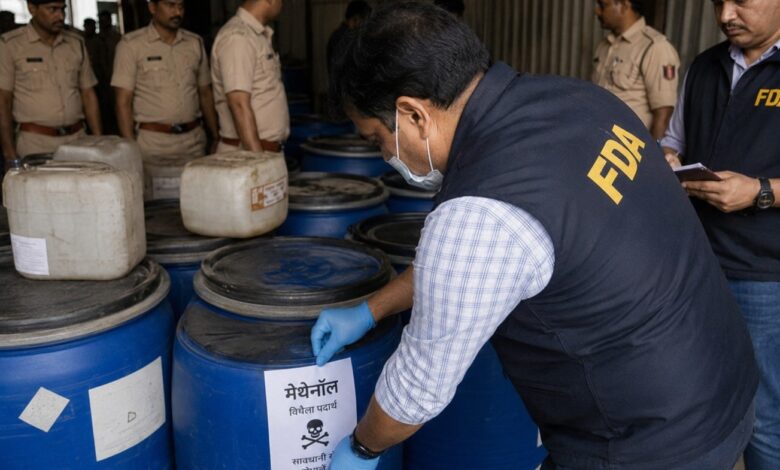 FDA Nagpur 65 lakh seizure Enerzal misbranded drinks FDC Limited New Roots skin clinic Dhantoli prohibited food June 5 2026