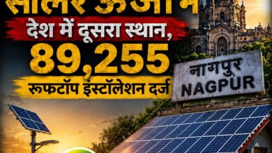 Nagpur district 2nd India 89255 rooftop solar PM Surya Ghar Muft Bijli Yojana installations 2026 national ranking