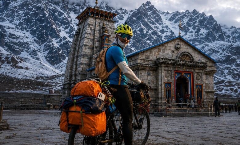 Nagpur Cyclist Vijay Ghichare Completes 3600 Km Char Dham Ride