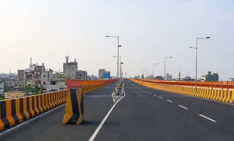 Indora Dighori flyover viral motorcycle video unauthorized entry NHAI security barricade Nagpur June 2026