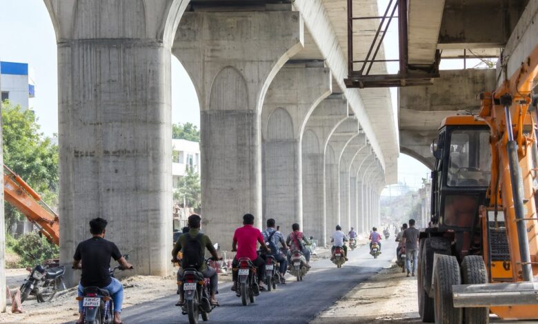 Mominpura Road Over Bridge construction site in Nagpur near Kadbi Chowk, MRIDC project to be inaugurated by Nitin Gadkari in 1-2 months