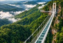 Chikhaldara 407 metre glass skywalk connecting Hurricane Point and Goreghat Point over Melghat Tiger Reserve nears completion August 2026 — two final approvals pending CIDCO Apicon Construction