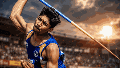 Nagpur javelin athlete Manoj Chavan with coach Ishita Roy — 19-year-old U20 top-10 Indian thrower targets 72 metres and international qualification in 2026