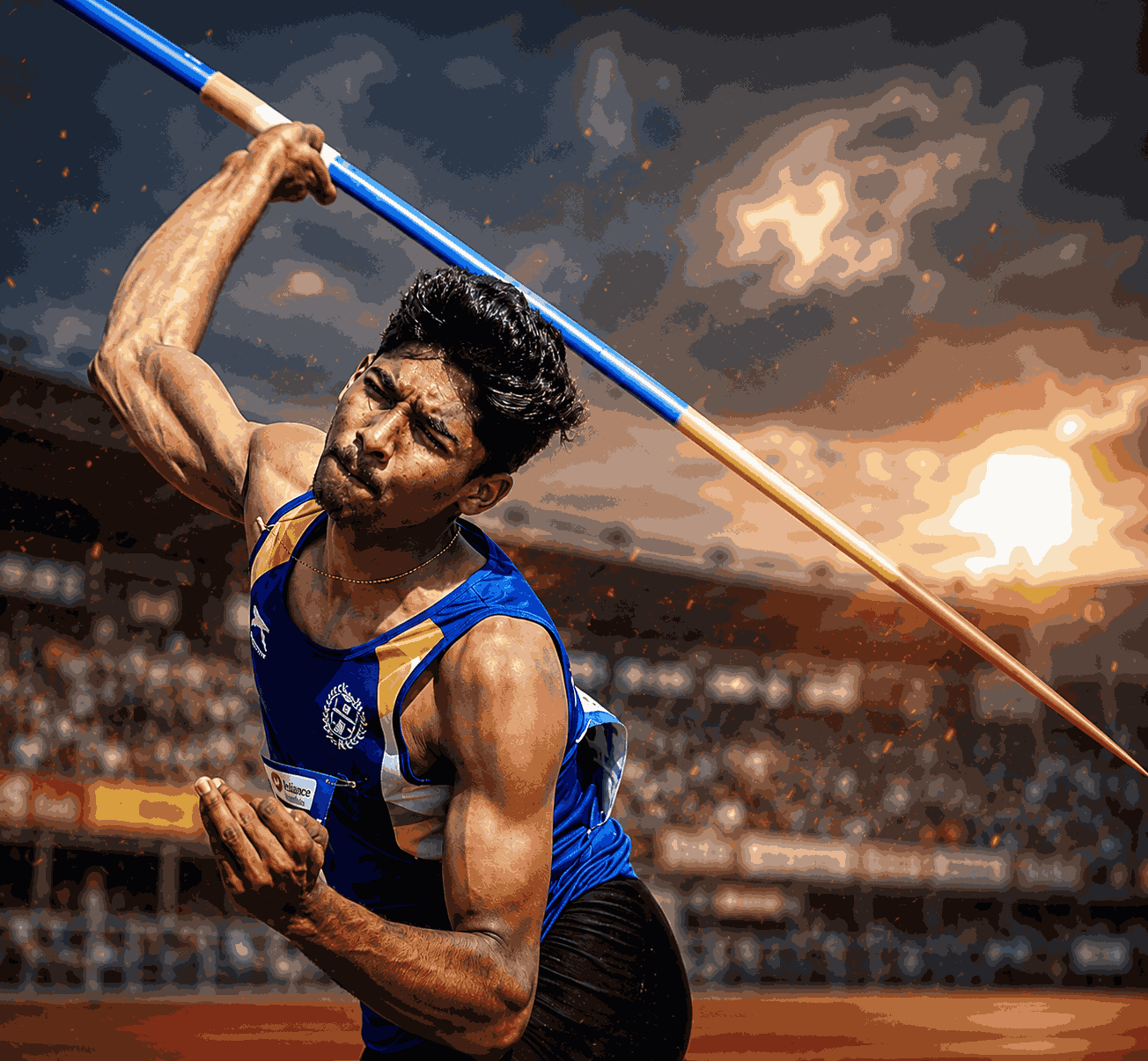 Nagpur javelin athlete Manoj Chavan with coach Ishita Roy — 19-year-old U20 top-10 Indian thrower targets 72 metres and international qualification in 2026