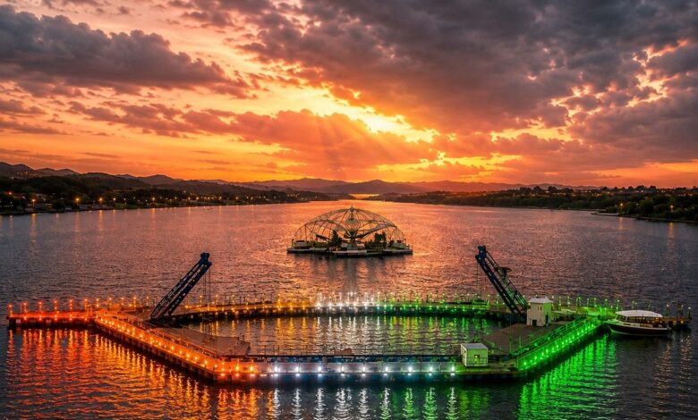 250 high-performance RGBA LED lights imported from Italy installed at Futala Musical Fountain Nagpur for Independence Day tricolor display August 15 2026