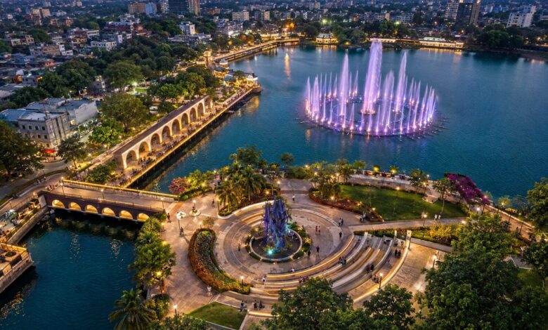 Gandhi Sagar Lake Nagpur beautification Phase 2 Rs 11.67 crore — Rs 6.52 crore viewing gallery pathway Natik Chowk musical fountain NMC Standing Committee approval September 2026