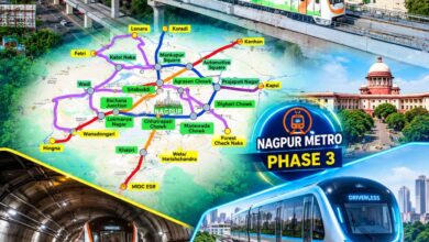 Nagpur Metro Phase 3 proposed underground metro track at Sadar area and driverless metro on Kasturchand Park to Koradi 11.5 km corridor — RITES DPR expected April 2027
