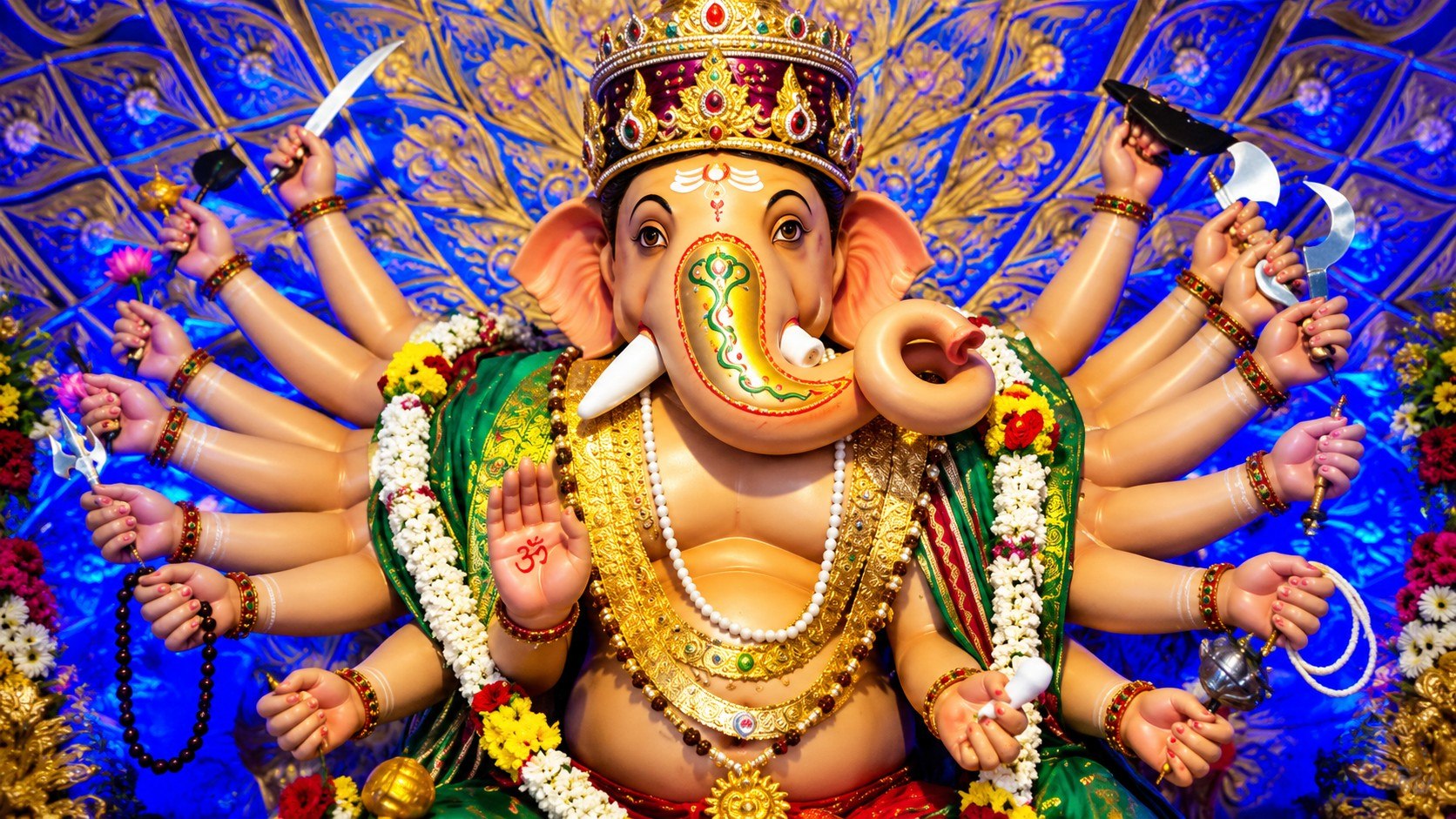 Maskarya Hadapkya Ganpati Utsav Nagpur 239 years 2026 — Agaman Shobhayatra from CP Berar College Tulshibagh September 27 at 6 PM Bhonsale Palace route 18 hand 7 feet idol installation September 29