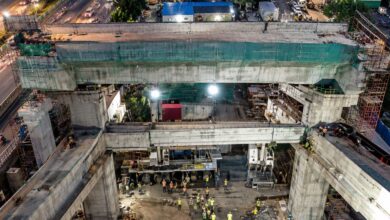 MahaMetro erects first I-girder at Hingna Mount View station on 6.4 km Lokmanya Nagar Hingna Phase 2 corridor Nagpur — 7 elevated stations first 4 km operational August 2027