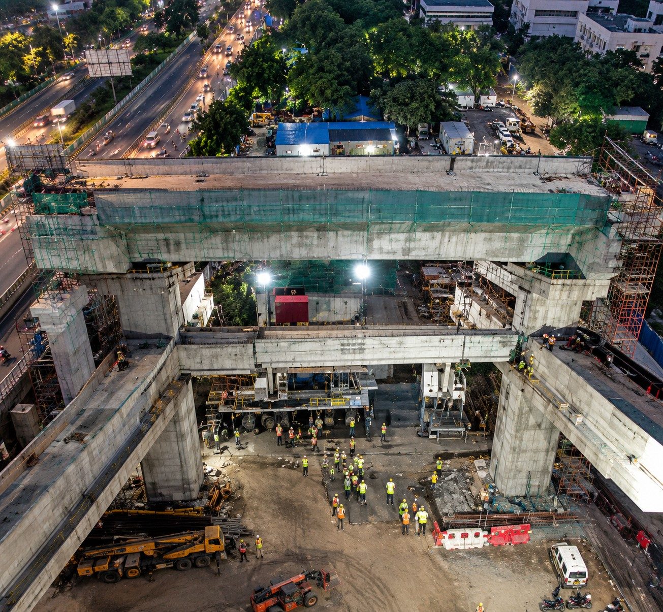 MahaMetro erects first I-girder at Hingna Mount View station on 6.4 km Lokmanya Nagar Hingna Phase 2 corridor Nagpur — 7 elevated stations first 4 km operational August 2027